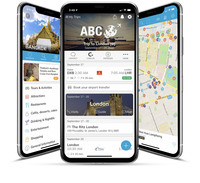 Screenshot of white-label mobile applications for travel agencies, tour operators and TMC