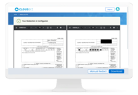 Screenshot of data redaction solutions.
