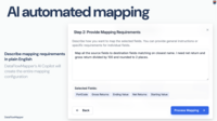 Screenshot of AI data mapping