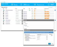 Screenshot of Screenshot of Collections portion of workflow - creating matters and selecting repositories to connect to/collect from