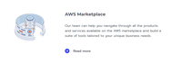 Screenshot of AWS Marketplace
(Our team can help you navigate through all the products and services available on the AWS marketplace and build a suite of tools tailored to your unique business needs.)