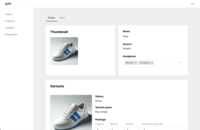 Screenshot of Product page