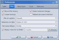 Screenshot of Preferences #2