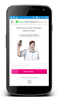 Screenshot of All surveys are answered in beautiful mobile format