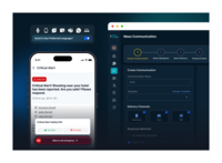 Screenshot of the unified mass communication hub