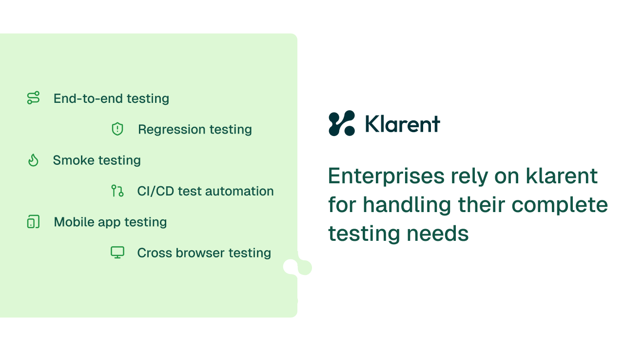 Screenshot of some of the available enterprise capabilities
