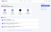 Screenshot of Dashboard and inbox for active tasks and notifications