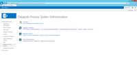Screenshot of Datapolis Process System central administration