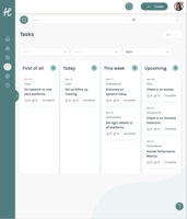 Screenshot of Task Management