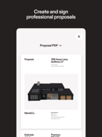 Screenshot of a proposal, ready to sign.