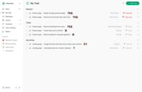 Screenshot of the interface to assign, prioritize, and track tasks across teams.