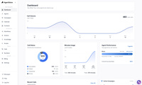 Screenshot of the AgentVoice dashboard
