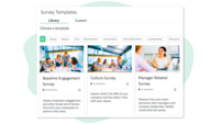 Screenshot of CultureMonkey customisable survey templates