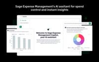 Screenshot of AI-powered insights on expenses, reports, categories, merchants, or any support queries