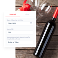 Screenshot of Register gifts