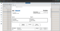 Screenshot of Deacom's interface for creating essential business documents. Users can generate purchase orders, sales orders, and other critical documents.