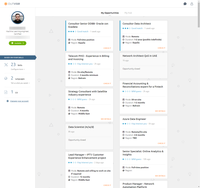 Screenshot of Outvise My Opportunities.
Expert’s account: My opportunities wall.