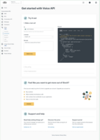 Screenshot of Voice API