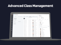 Screenshot of Manage class schedules, staff assignments, and credit passes with ease.