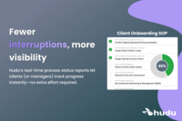 Screenshot of a consistent roadmap for technicians to follow. Assign owners, set due dates, and track completion percentage with real-time status reports. Plus, our branded status reports make it easy to inform customers of progress and share results.