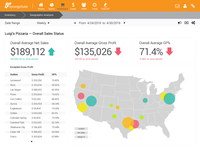 Screenshot of Get geographical reports based on your restaurants.