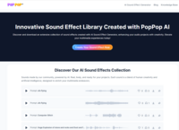 Screenshot of a user-generated ai sound effect collection