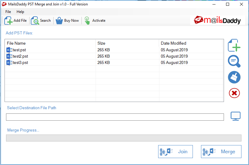 Mailsdaddy PST Merger Tool