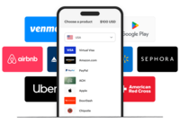 Screenshot of where recipients can choose from a custom list of configurable rewards.