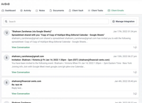 Screenshot of Financial Cents Client Tasks