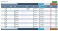 Screenshot of Approval queue for pending events