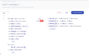 Screenshot of Strategies can be made by a single line or multiple
