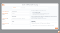 Screenshot of the Ai prompt builder.