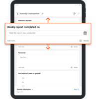 Screenshot of custom form templates.