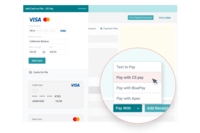 Screenshot of Payment receipt for services in Credit Card Processing.