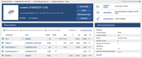 Screenshot of where to view and compare up-to-date pricing and stock levels across multiple global distributors to make cost-effective sourcing decisions.