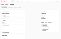 Screenshot of Pricing Plan Editor
