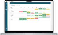 Screenshot of Capacity Planning: Ensure you have the right people for every project. Get full visibility into team availability and skills, match the right people to the right projects, and forecast needs to prevent bottlenecks.