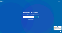 Screenshot of the Gift Card+ and GiftYouPick redemption page. No logins or accounts are required. Just upload a unique 16 code and choose a gift or gift card. Because no accounts are required, recipients can be internal or external to your company. Costs won't go up as the company grows.