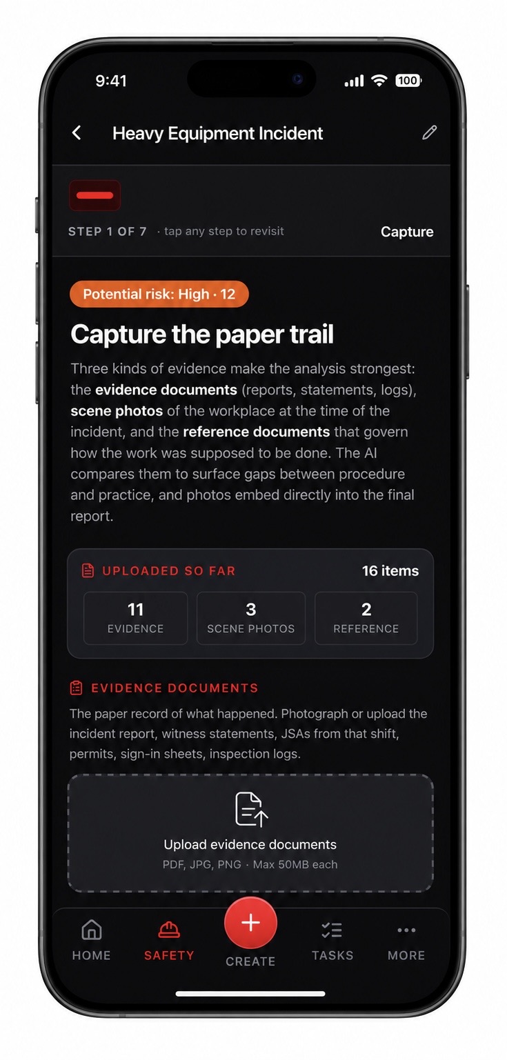 Screenshot of AI powered root cause analysis. Investigation module features multiple popular RCA models so you can run what your organization is used to.