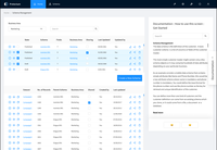 Screenshot of Data schema management
