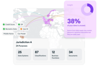 Screenshot of how Ketch automates data mapping, providing real-time visibility into personal data across systems. The platform identifies, classifies & tracks data flows, ensuring compliance with privacy regulations while enabling policy enforcement & risk reduction.