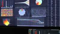 Screenshot of a Collage of Interactive Real-time Data Visualizations on Video Walls with Lygos