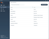 Screenshot of Connects Platforms and Apps