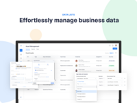 Screenshot of Workhall's Data List