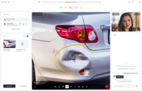Screenshot of where to annotate, take pictures and record videos during video calls.