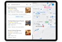 Screenshot of the Reserve with Google feature.