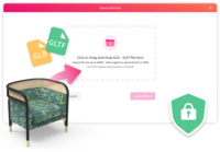 Screenshot of Step 1 - UPLOAD