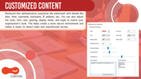 Screenshot of Customized Watermark Content