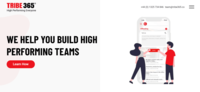 Screenshot of Home page of Tribe365