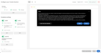 Screenshot of Cookie Solution configurator